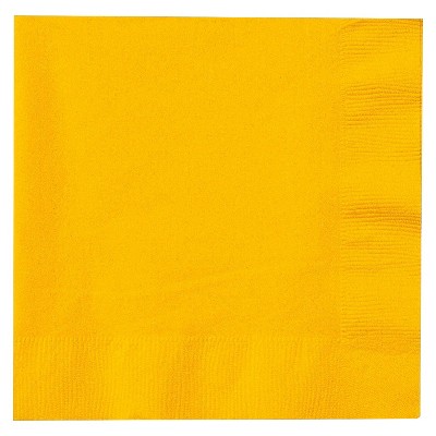 50ct Yellow Dinner Napkin