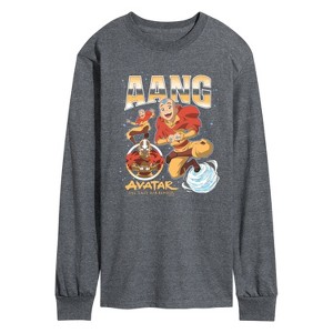 Men's - Avatar: The Last Airbender - Aang Collage Long Sleeve Graphic T-Shirt - 1 of 4