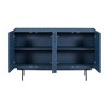 Storage Cabinet With 4 Doors, Sideboard Console Table With 2 Shelves And Metal Legs, For Living Room, Entrance, Living Room, Dinning Room - 2 of 4