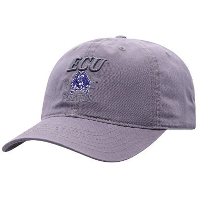 NCAA East Carolina Pirates Men's Skill Gray Garment Washed Canvas Hat