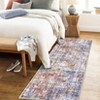 Machine Washable Area Rug Low Pile Non Slip Modern Abstract Rug Foldable Stain Resistant Carpet for Living Room Bedroom Indoor Ultra Thin Mat - 3 of 4