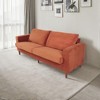 NicBex 82.67 Inch Linen Upholstered Couch 3-Seater Sofa with Wood Legs for Living Room,Office,Apartment - 2 of 4