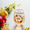 Pavilion Gift Company - Mom - 18 oz Stemless Wine Glass - Drinkware - 3 of 4