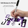 Big Dot of Happiness Purple Grad Best is Yet to Come Assorted Purple Graduation Party Gift Tag Labels To and From Stickers 12 Sheets 120 Stickers - 3 of 4
