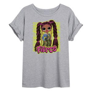 Women's - LOL Surprise! - Fierce Graffiti Oversized Graphic T-Shirt - 1 of 4