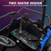 24V 2-Seater Kids Ride-On UTV, 4WD Electric Truck w/ Remote Control, LED Lights, Music, Shock Absorbers, 4×75W Motors - 2 of 4