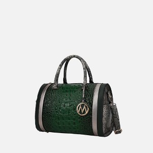 MKF Collection Eleanor Faux Crocodile-Embossed Vegan Leather Women’s Satchel by Mia K - 1 of 4