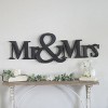 VIP Metal 46 in. Black Mr & Mrs Sign - 2 of 4