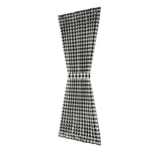 Kate Aurora Plaid Country Farmhouse French Door Curtain Panel With Matching Tieback - 1 of 4