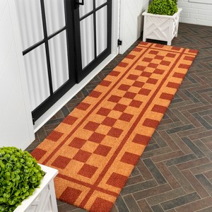 JONATHAN Y Peater Classic Casual Commercial Natural Coir Area Rug - 1 of 4