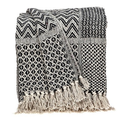Parkland Collection,Shelly Transitional Beige 52" X 67" Woven Handloom Throw