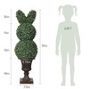 Realistic Rabbit Statue - 38-inch Indoor/Outdoor Home Garden Gift - Artificial Animal Accent for Yard or Patio Decor - 3 of 4