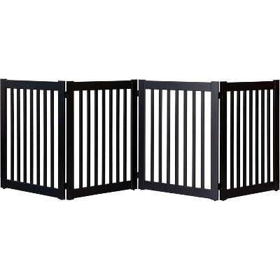 Dynamic Accents Highlander Series Solid Wood Pet Gates are Handcrafted by Amish Craftsman - 32 High - 4 Panel - Black