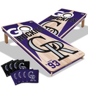 MLB Colorado Rockies 2'x4' Wood Toss Game Set - 1 of 4