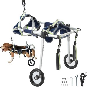 VEVOR 2 Wheels Dog Wheelchair for Back Legs, Pet Wheelchair Lightweight & Adjustable Assisting in Healing,  Dog Cart/Wheelchair,(S) - 1 of 4