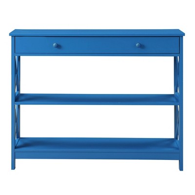 Oxford 1 Drawer Console Table Blue - Breighton Home