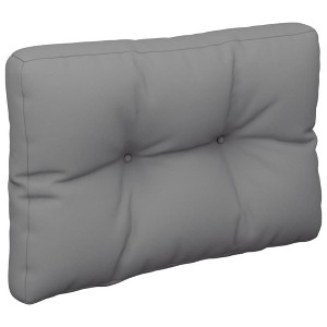 vidaXL Outdoor Pallet Cushion - Fabric Material, Gray, Water-Repellent, Hollow Fiber Filling, Comfortable, Perfectly Sized at 19.7"x15.7"x4.7" - 1 of 4