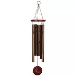 Woodstock Chimes Signature Collection, Woodstock Habitats Chime, 26'' Bronze Butterfly Wind Chime HCBRB