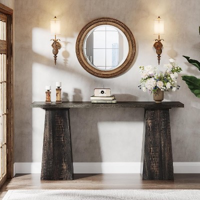 Hommoo 63 inch Narrow Farmhouse Console Table