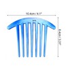 Unique Bargains French Twist 7 Teeth Comb Small Side Combs Teeth Hair Combs Hair Clip Comb Resin 4.1"x3.31" 2 Pcs - image 4 of 4