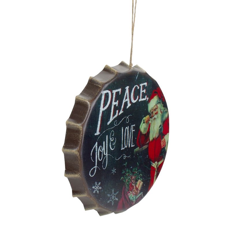 Northlight 11.75" Red and White Peace, Joy and Love Christmas Wall Decor, 2 of 6