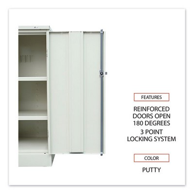 Putty Lockable Office Cabinet with Adjustable Shelving