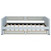 Twin/Full Size Upholstery Daybed with Trundle, Blue-ModernLuxe - 4 of 4