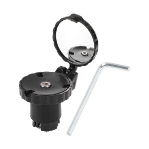 Bike Rearview Mirror 4.4x4cm Adjustable | Front Handlebar Bike Mirror Black with Mounting Accessories for Bicycle Mountain Road Bike 1 Set - 1 of 4