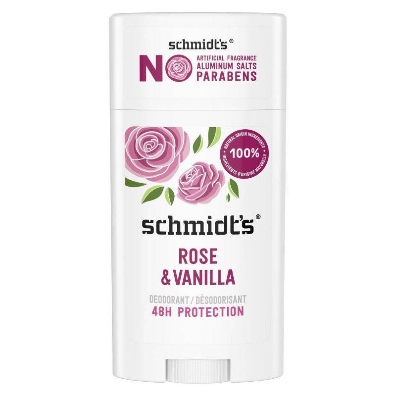 Schmidt&#39;s Rose + Vanilla Aluminum-Free Natural Deodorant Stick - 2.65oz, 3 of 16