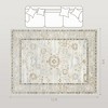 Aghana Digitals Faux Cashmere Blue Boho Area Rug: Machine Washable, Non-Slip Indoor Carpet for - 4 of 4