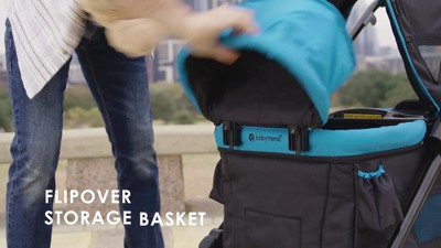 Ultra Gray Double Tandem Stand-on Stroller Wagon