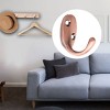 Unique Bargains Zinc Alloy Wall Mounted Rust Resistant Towel Coat Hook 8 Pcs - 3 of 3