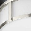Urban Ambiance Luxury Modern Farmhouse Indoor Ceiling Light,  4-5/8''H x 12-5/8"W x 12-5/8''D,  Brushed Nickel Finish, UHP4597 - 4 of 4