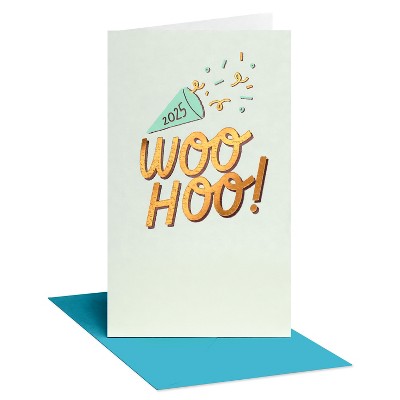 Carlton Cards 2025 Graduation Money Gift Card Holder for Graduate for any Graduate Woo Hoo!