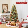 Tangkula 5/7.5/9 FT Artificial Xmas Tree w/ 1416 Branch Tips 560 Warm White LED Lights - 2 of 4