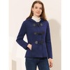 INSPIRE CHIC Women's Casual Winter Outwear Hooded Button Toggle Duffle Coat - 2 of 4