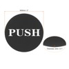 Unique Bargains Round Acrylic Self-Adhesive Hotel Shop Push Pull Door Sign  4 Pcs - 2 of 4