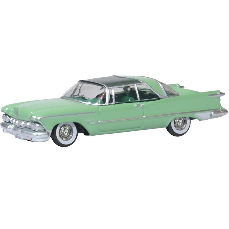 1959 Chrysler Imperial Crown 2 Door Hardtop Highland Green and Ballad Green 1/87 (HO) Scale Diecast Model Car by Oxford Diecast, 2 of 4