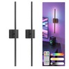 YANSUN 2-Pack Indoor Wall Light, 1-Head LED, RGB+CCT, Remote & App Control, Music Sync, Dynamic Flow Effect, 71.5cm Rod - 2 of 4