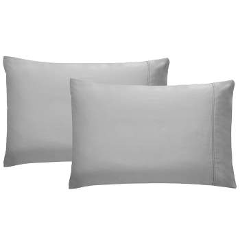400 Thread Count Pillowcases, 100% Cotton Sateen, Soft & Cooling by California Design Den