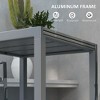 PAGED Expandable Outdoor Dining Table Modern Outdoor Patio Table with Slat Style for Backyard, Patio, Poolside - 2 of 4