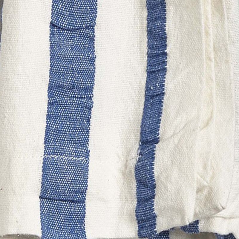 TAG Blue Seersucker Stripes on White Background Cotton Machine Washable Napkin Set of 4, 20Lx20w inch, 2 of 4