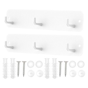 Unique Bargains Coat Hooks Wall Mount with Coat Hooks for Entryway Bathrooms - 1 of 4