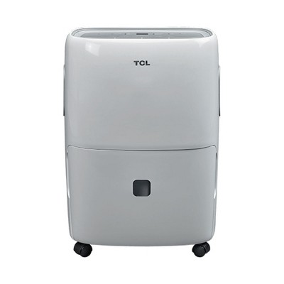 TCL TDW40E20 Portable 40 Pint Smart Dehumidifier with Bucket for Home, Bathroom, or Kitchen to Remove Dirty Air Particles, Handles 3,500 Ft (White)