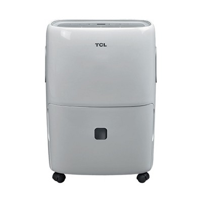 TCL TDW20E20 Portable 20 Pint Smart Dehumidifier with Bucket for Home, Bathroom, or Kitchen to Remove Dirty Air Particles, Handles 1,500 Ft (White)