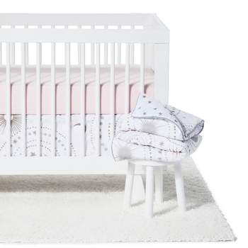 Sweet Jojo Designs Crib Bedding Set - Celestial - 11pc Pink/Gold