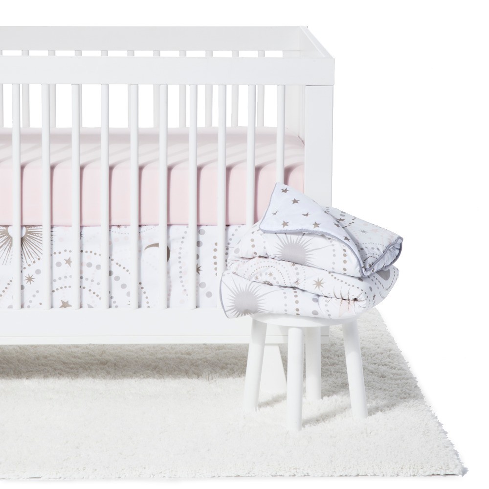Sweet Jojo Designs Crib Bedding Set - Celestial - 11pc Pink/Gold -  53046267