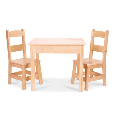 Melissa Doug Solid Wood Table And 2, Toddler Table Chair Set Target