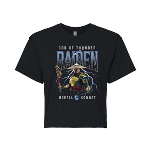 Women's - Mortal Kombat - Raiden Cropped Graphic T-Shirt - 1 of 4