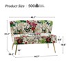 Trento 47'' Contemporary Loveseat with Floral Patterns  | ARTFUL LIVING DESIGN - 4 of 4